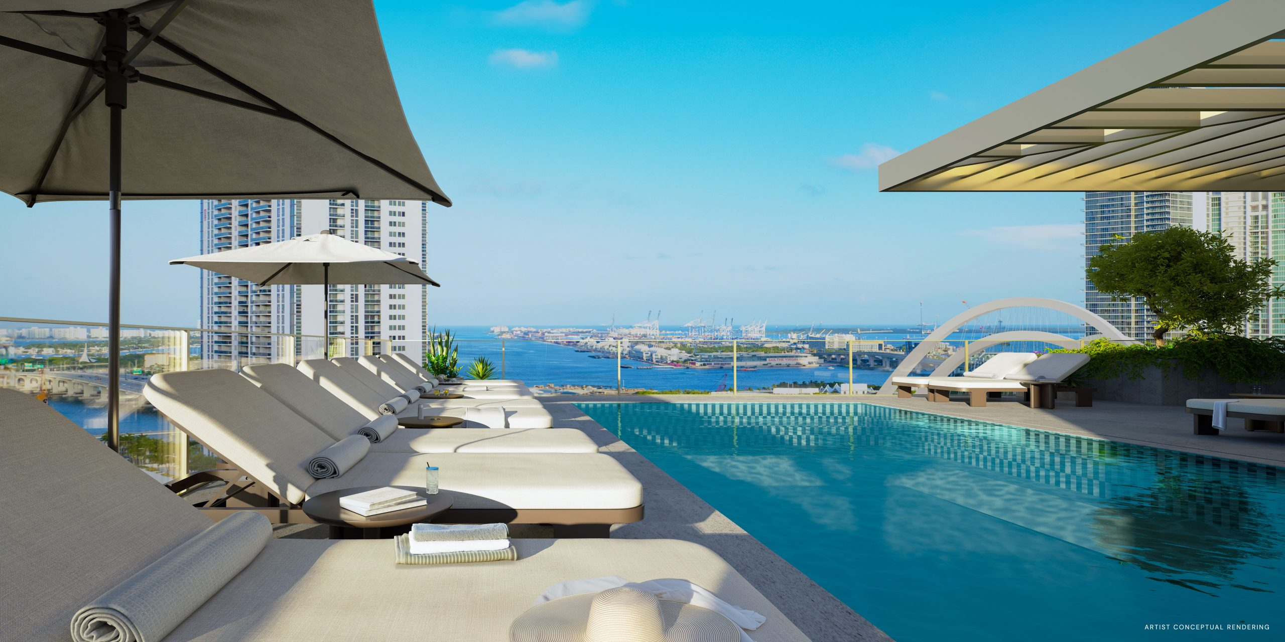 14 ROC Miami rooftop pool