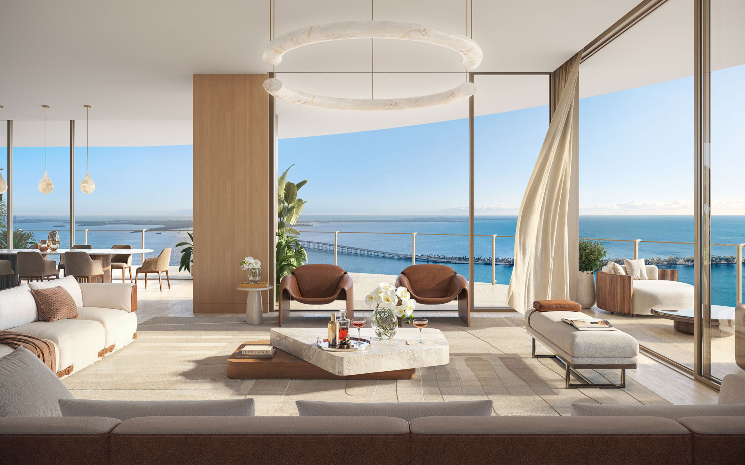 619 Brickell by Nobu residence living room