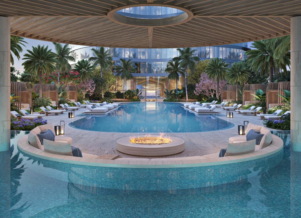619 Brickell by Nobu sunset pool