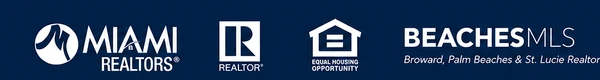MIAMI REALTORS, REALTOR, Equal Housing Opportunity, and BeachesMLS