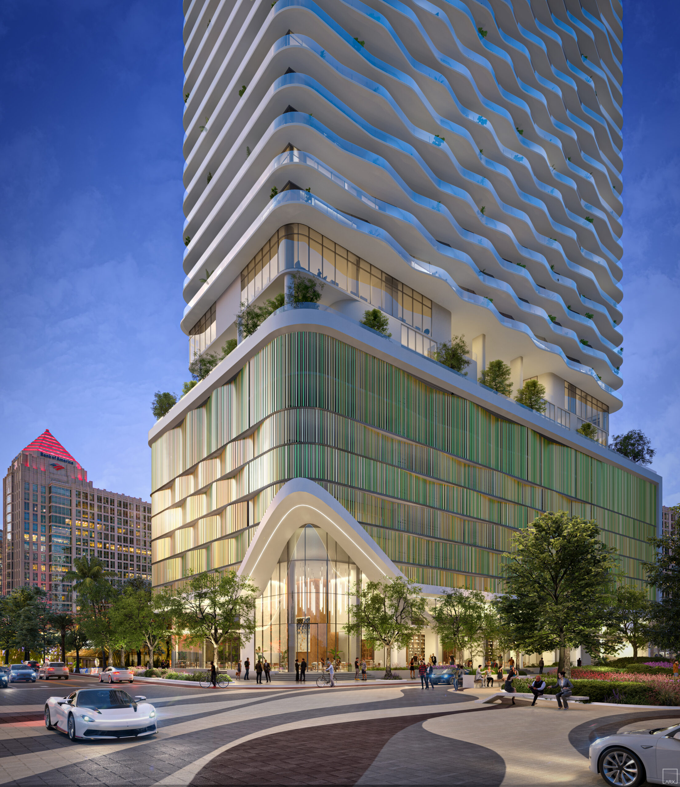 Andare Residences by Pininfarina building