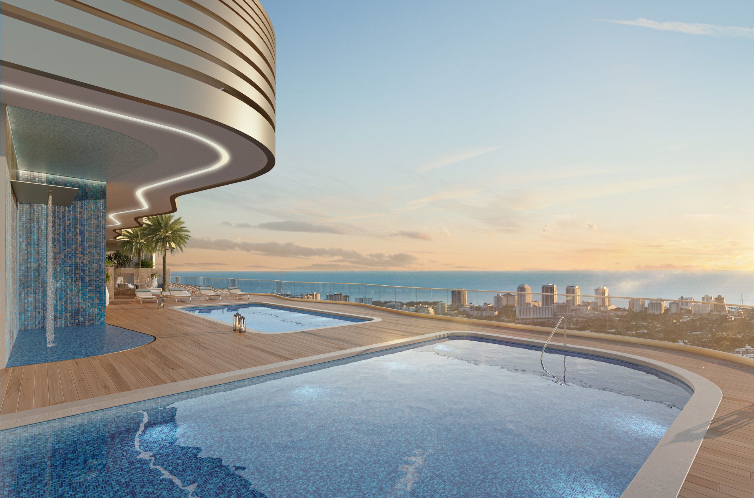 Andare Residences by Pininfarina rooftop pool
