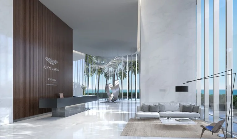 Aston Martin Residences lobby