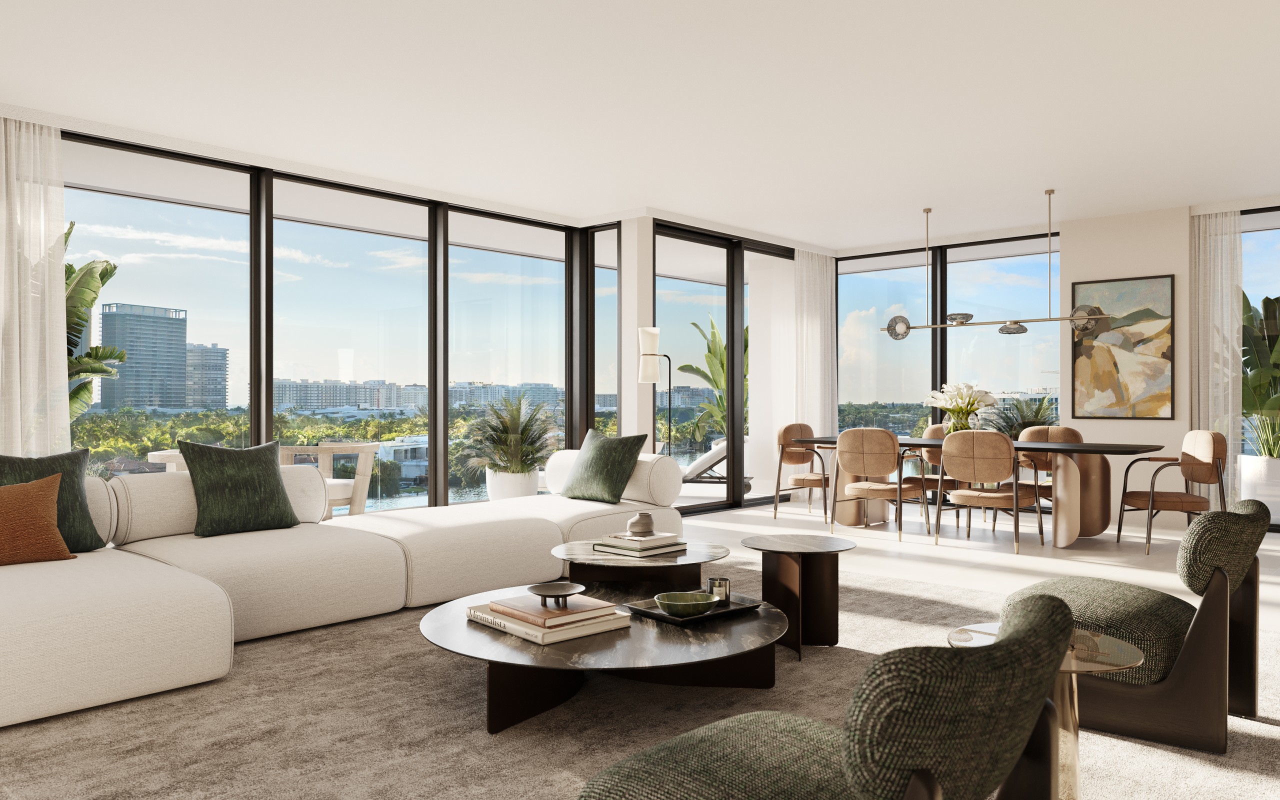 Bay Harbor Towers residence living room