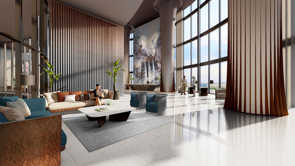 Bentley Residences Miami lobby