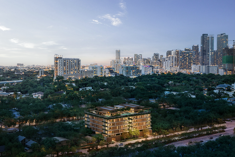 Aerial view of Colette Residences at 1880 Brickell Avenue