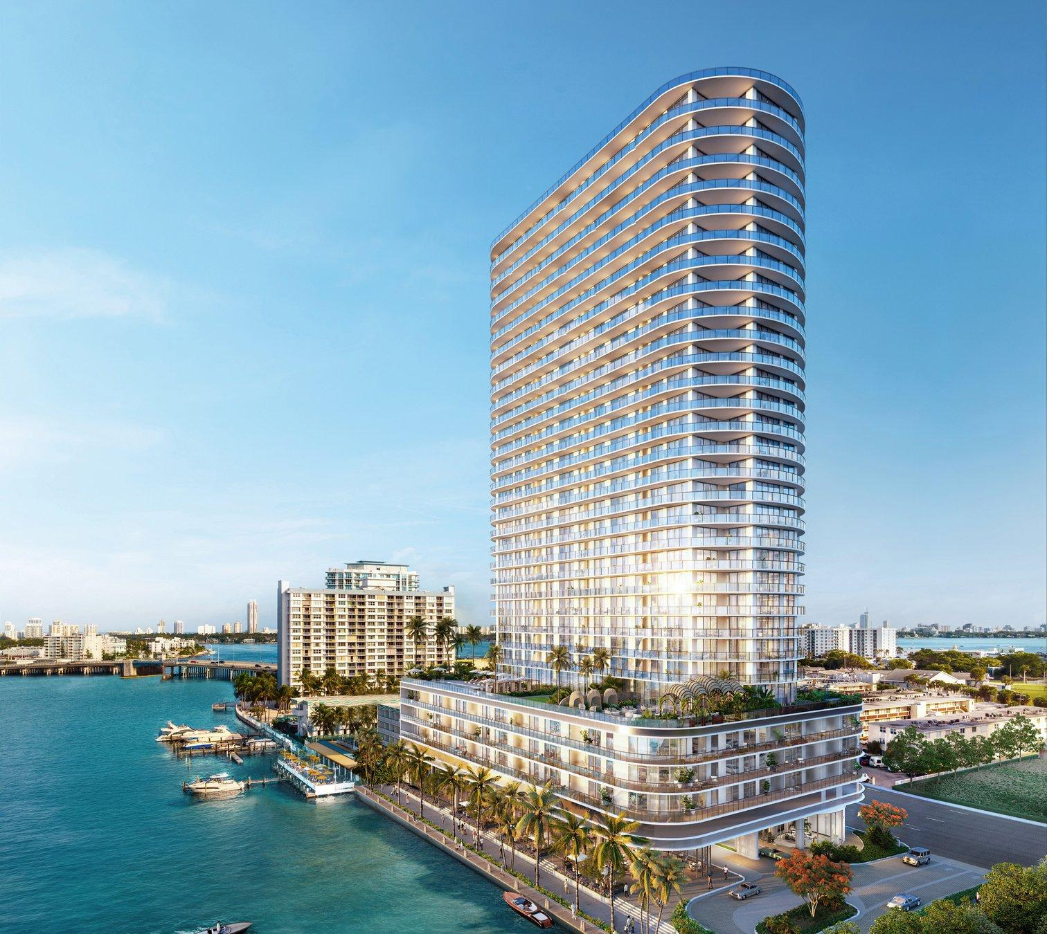 Continuum Club and Residences waterfront tower in North Bay Village