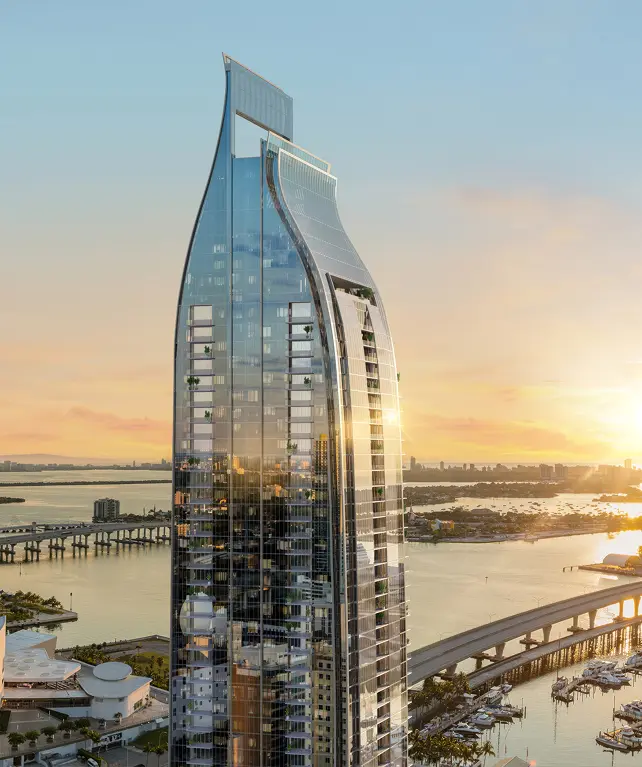 Delano Residences and Hotel Miami tower exterior