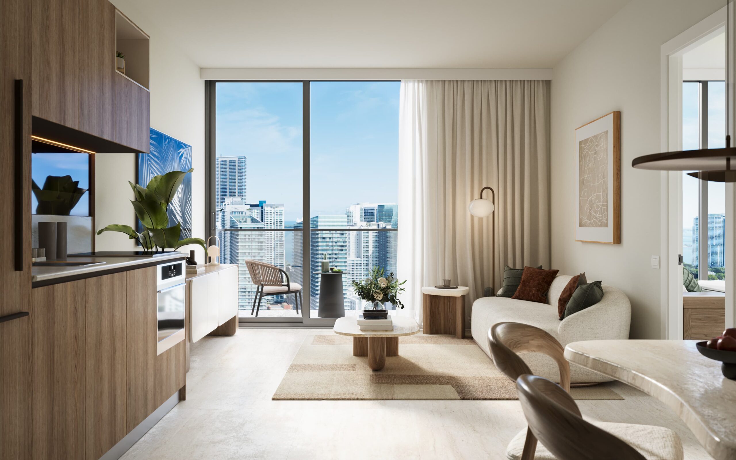 Domus Brickell Center living room