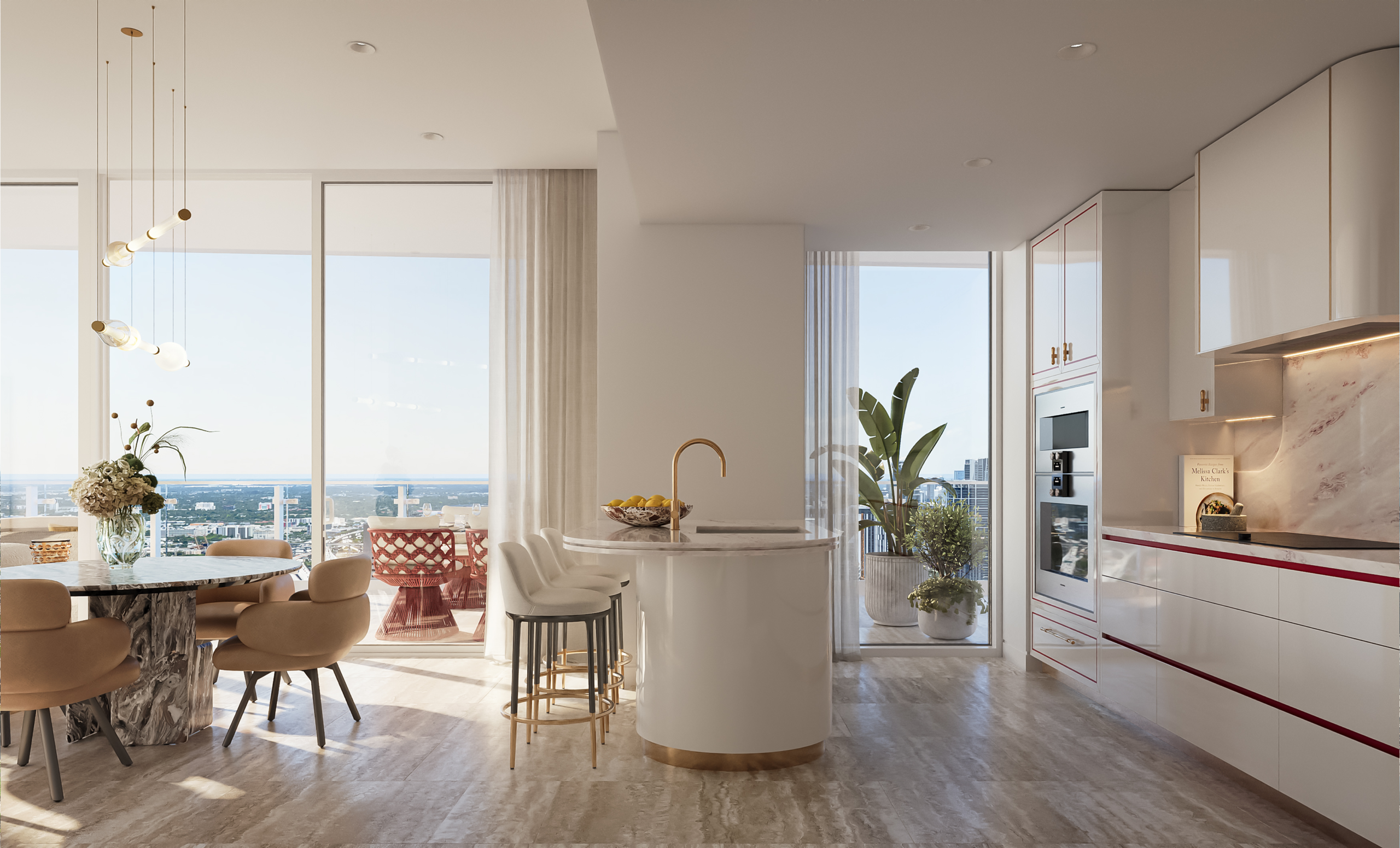 Faena Residences Miami South Collection residence kitchen