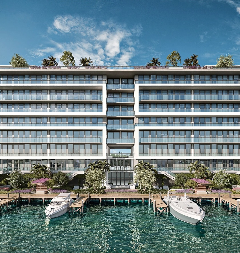 La Baia North waterfront condominium building