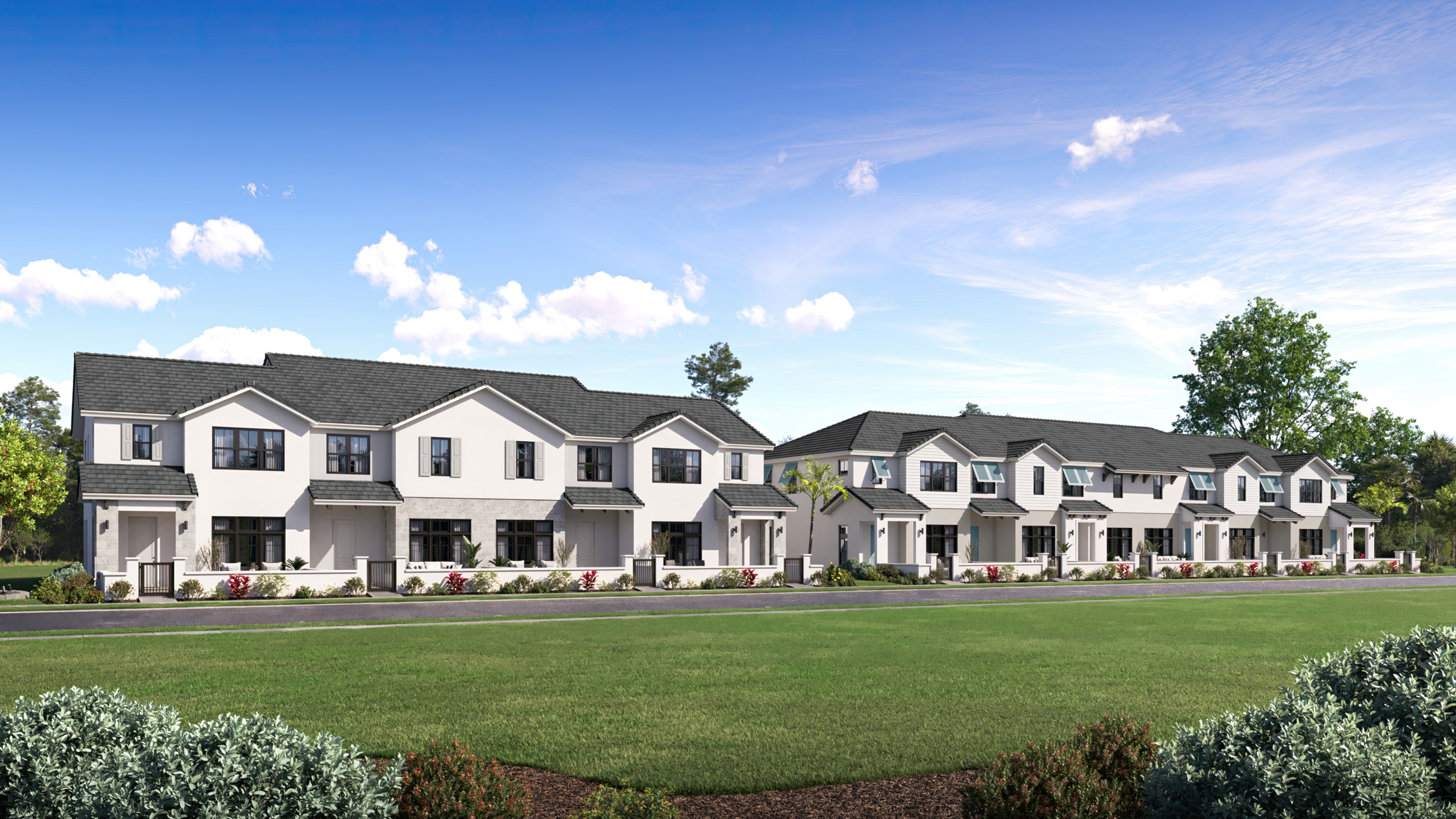 Mainstreet Sapphire townhome streetscape