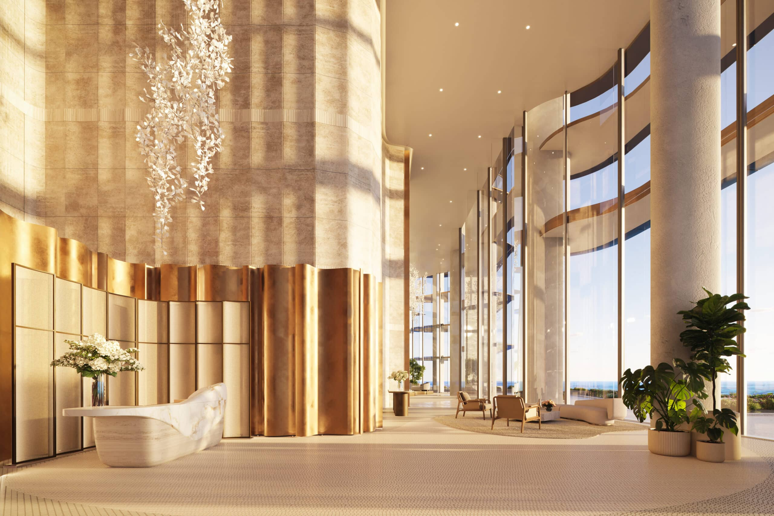 Mandarin Oriental Miami South Tower lobby