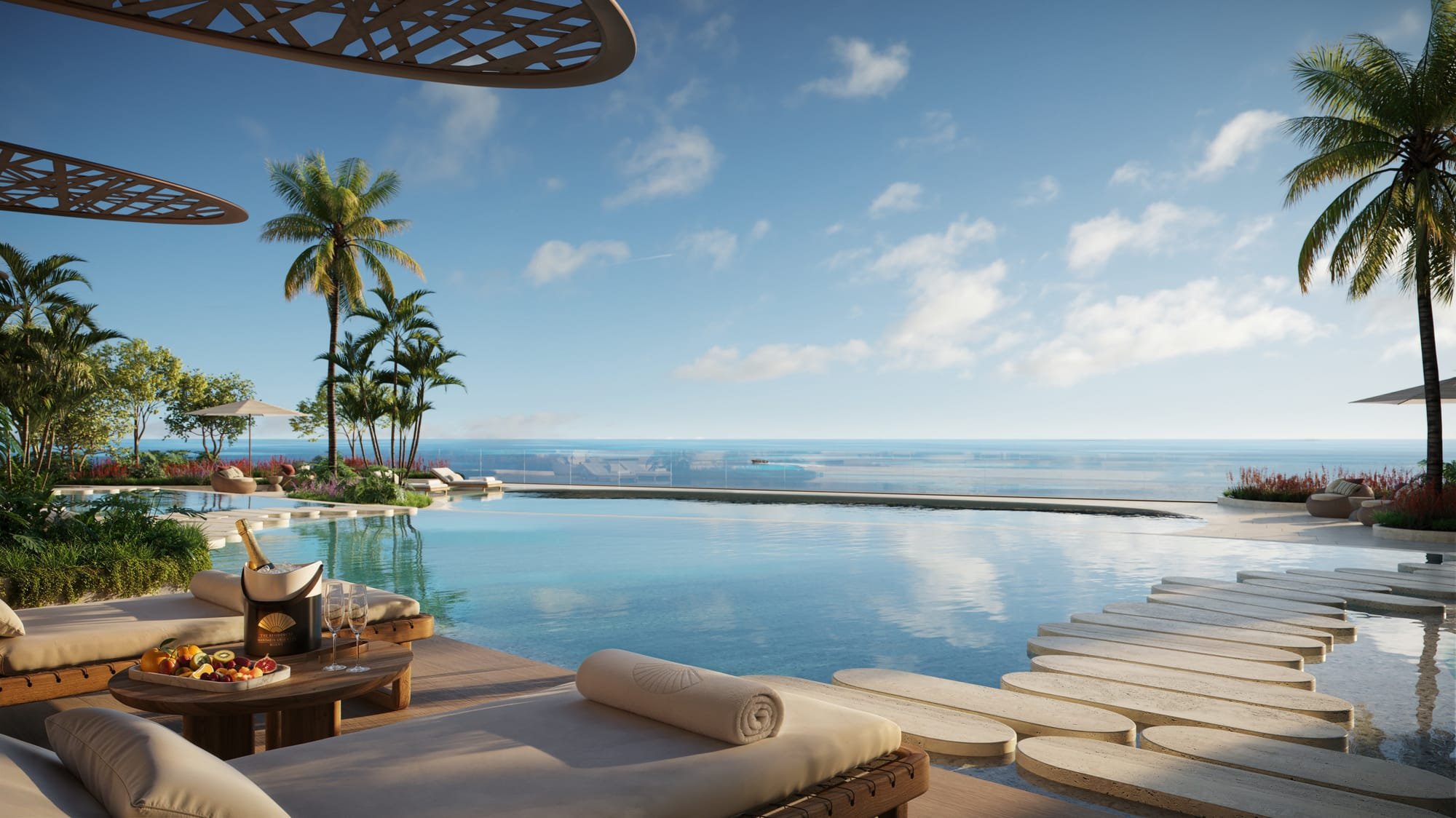 Mandarin Oriental Miami lagoon pool