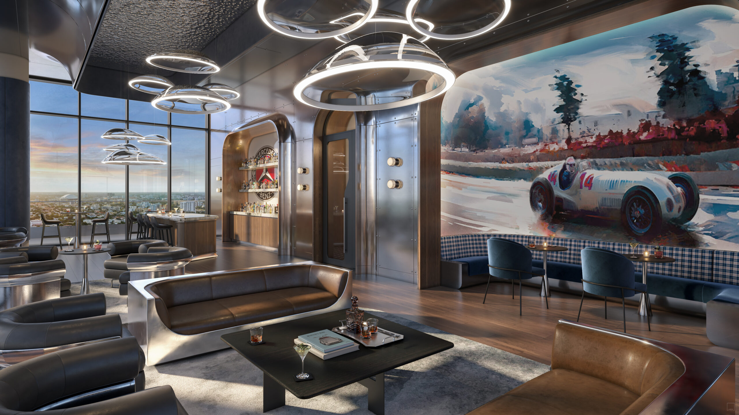 Mercedes-Benz Places Miami Silver Arrow lounge