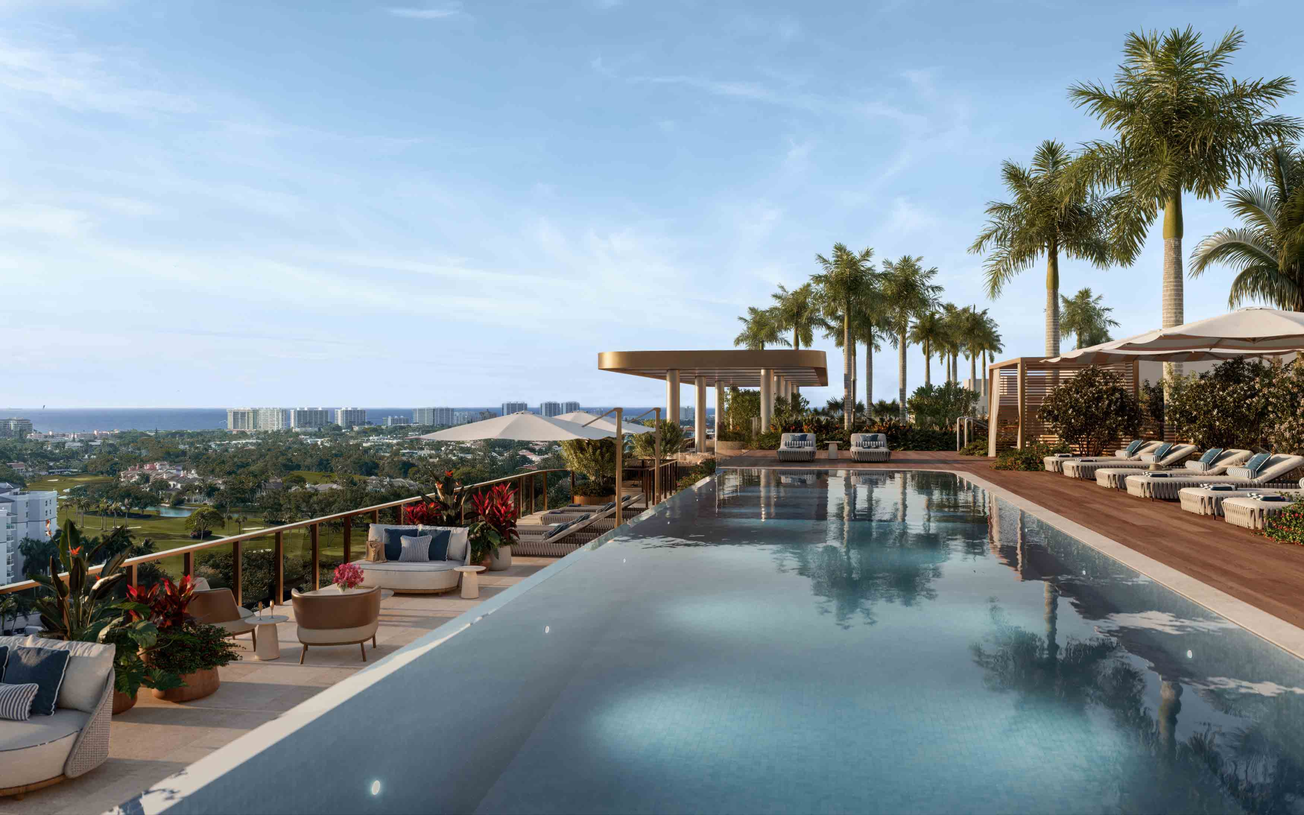 Mr C Residences Boca Raton rooftop pool