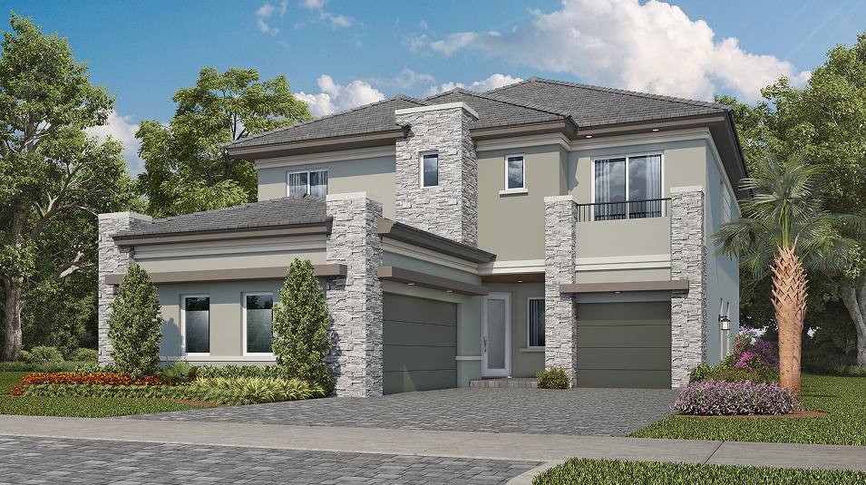 Parkland Royale Barony model home exterior