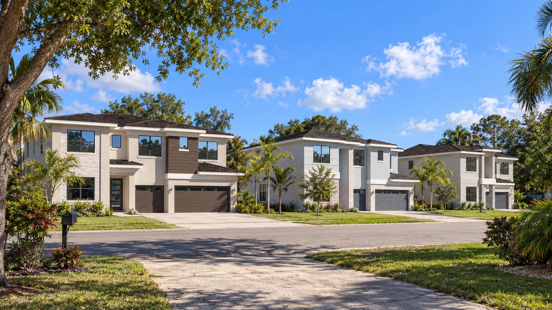 Poinciana Estates community streetscape