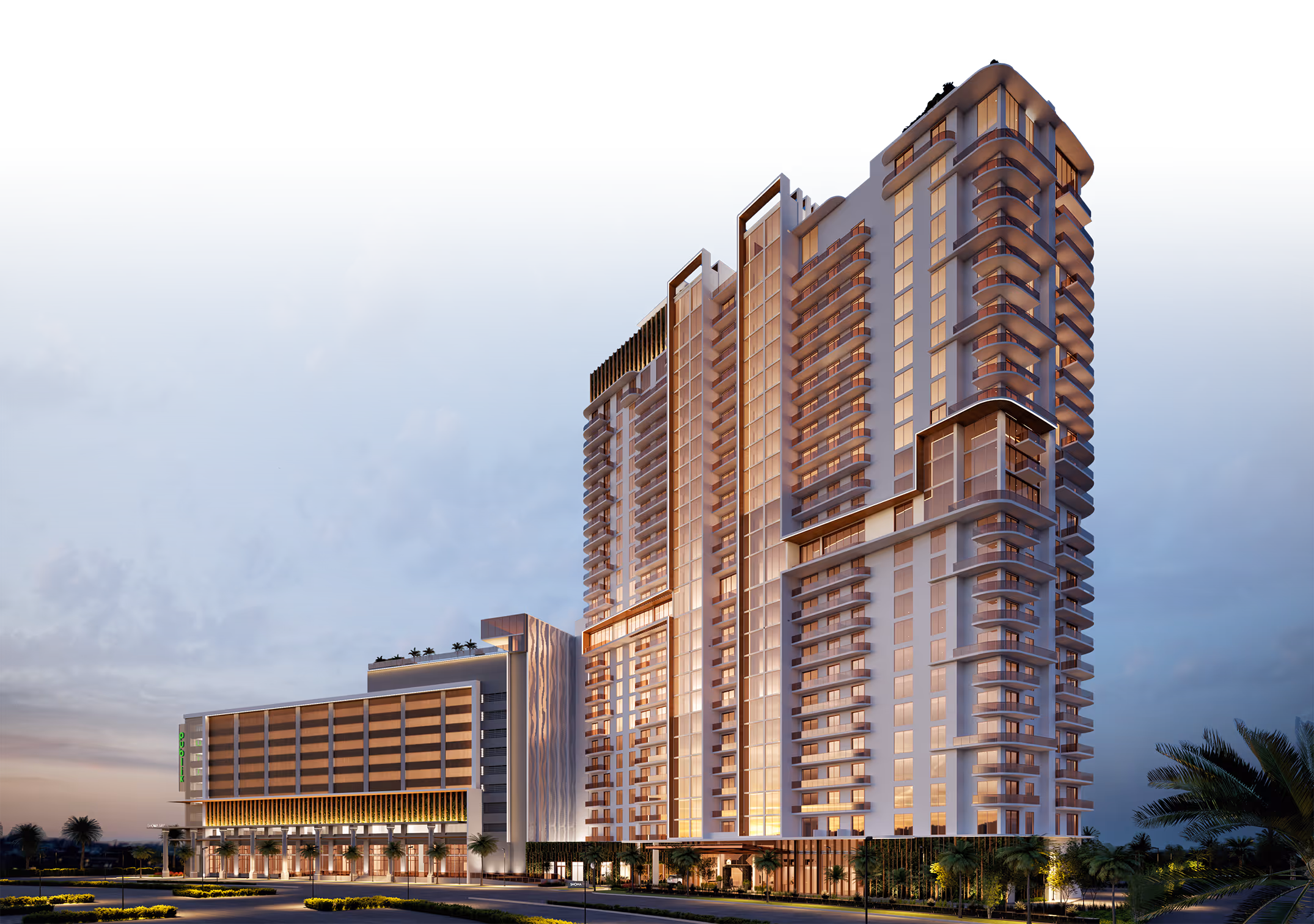 Shoma Bay exterior architectural rendering