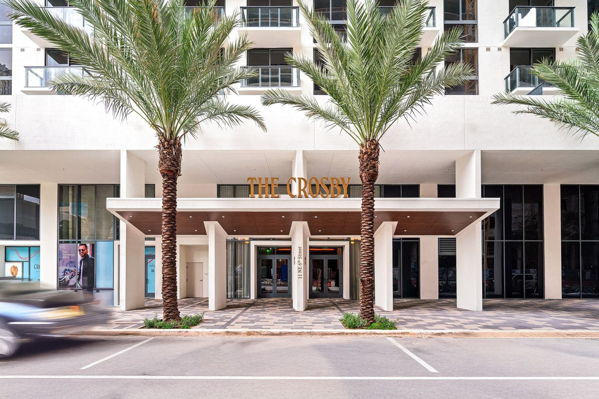 The Crosby Miami Worldcenter building entrance