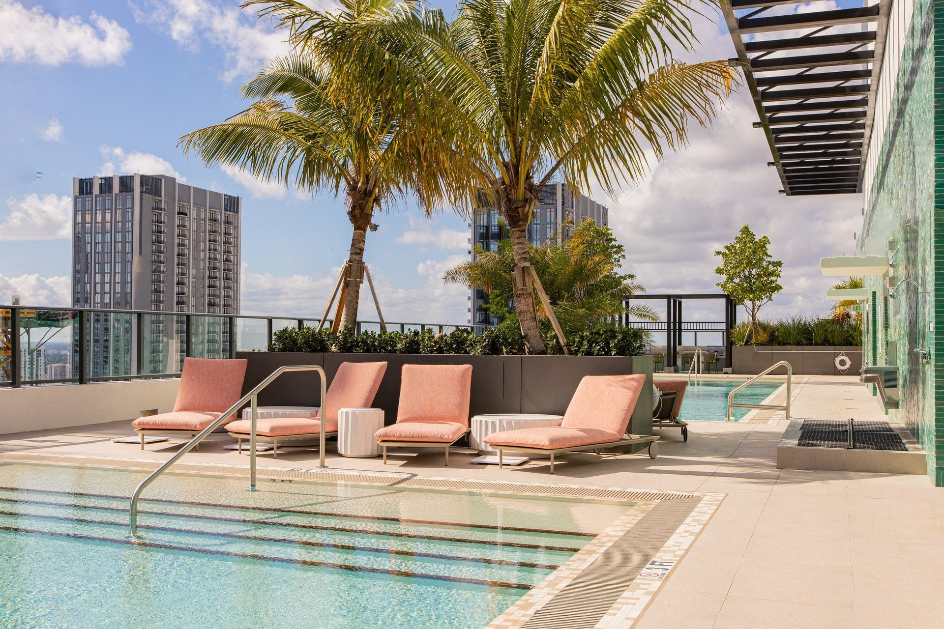 The Crosby Miami Worldcenter rooftop pool