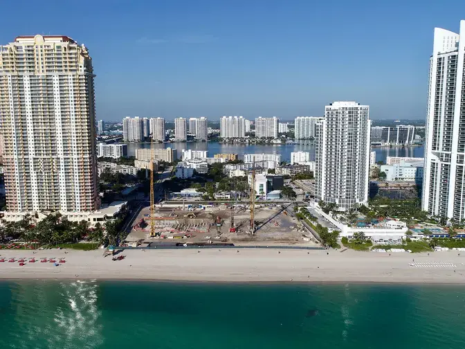 The Estates at Acqualina oceanfront buildings