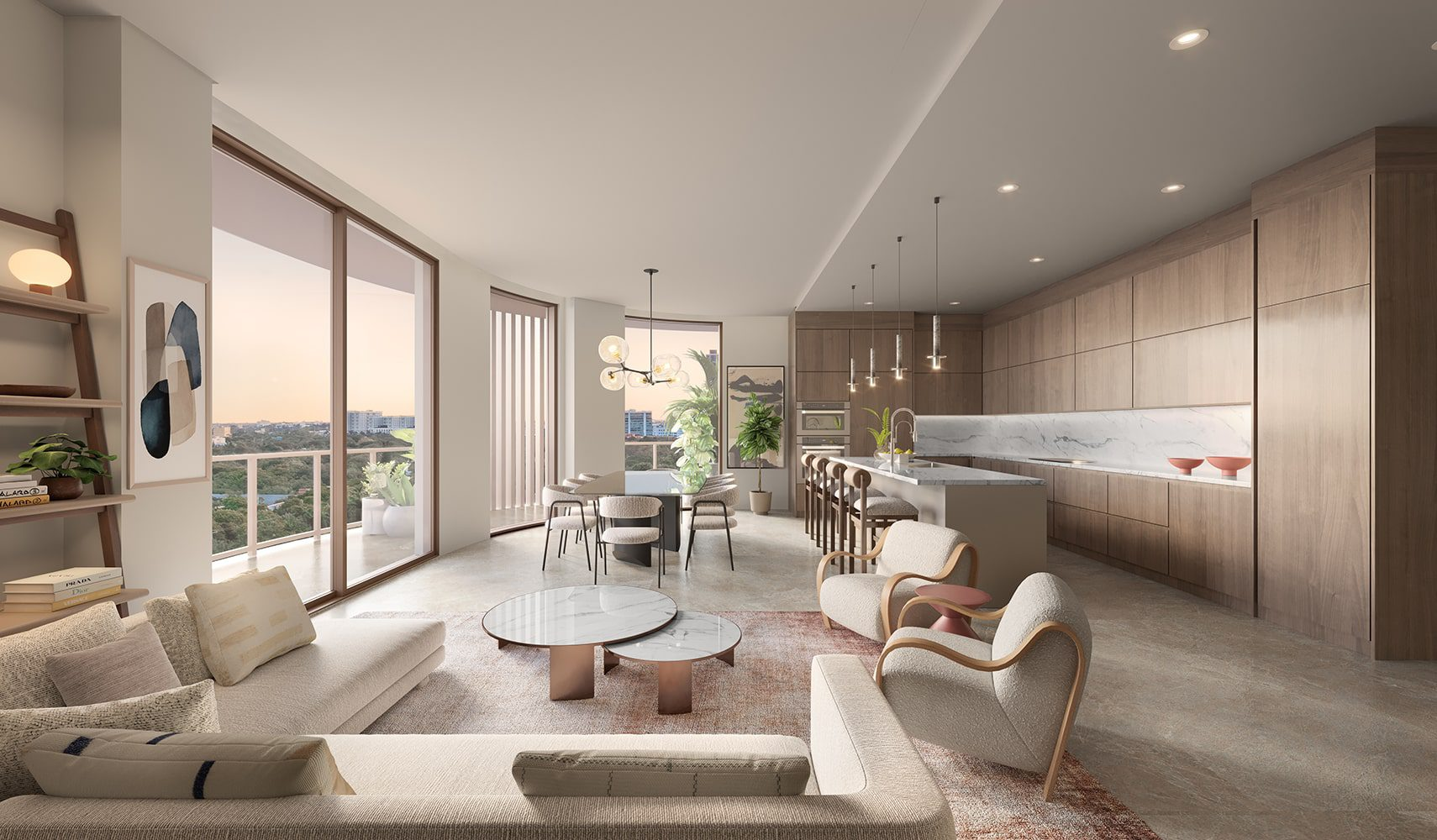 The Lincoln Coconut Grove living room