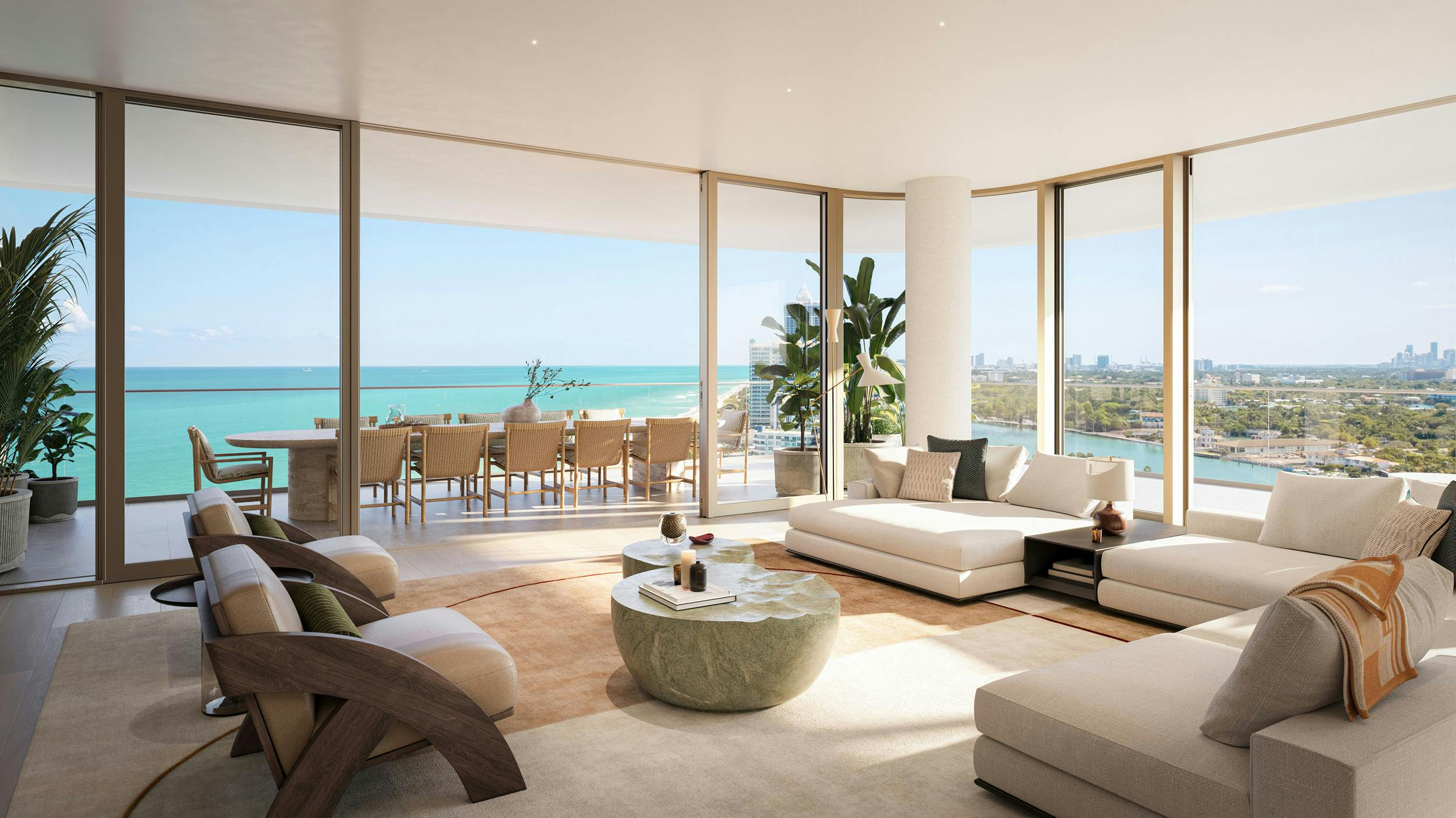 The Perigon residence living room