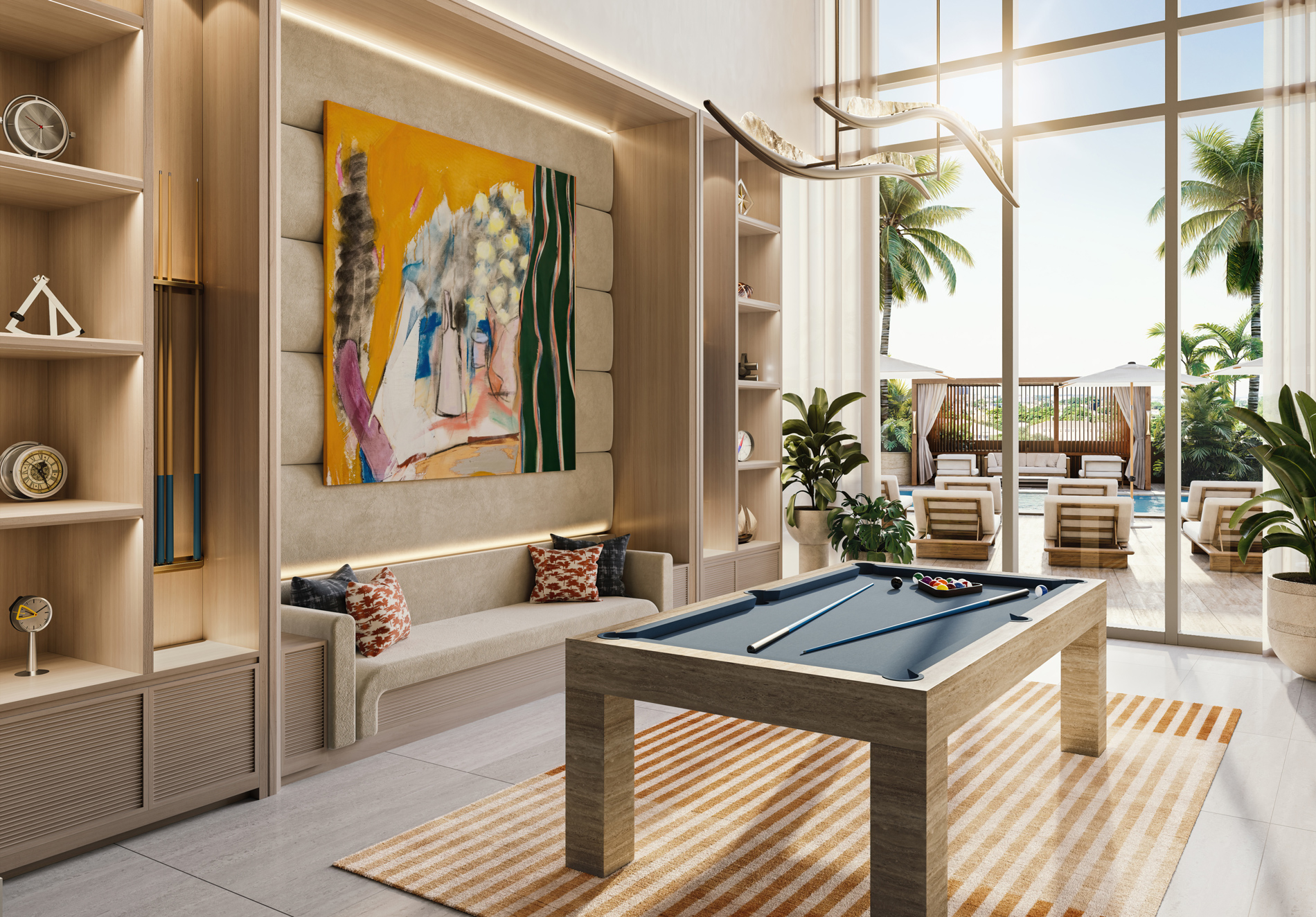 The Ritz-Carlton Residences West Palm Beach billiards lounge