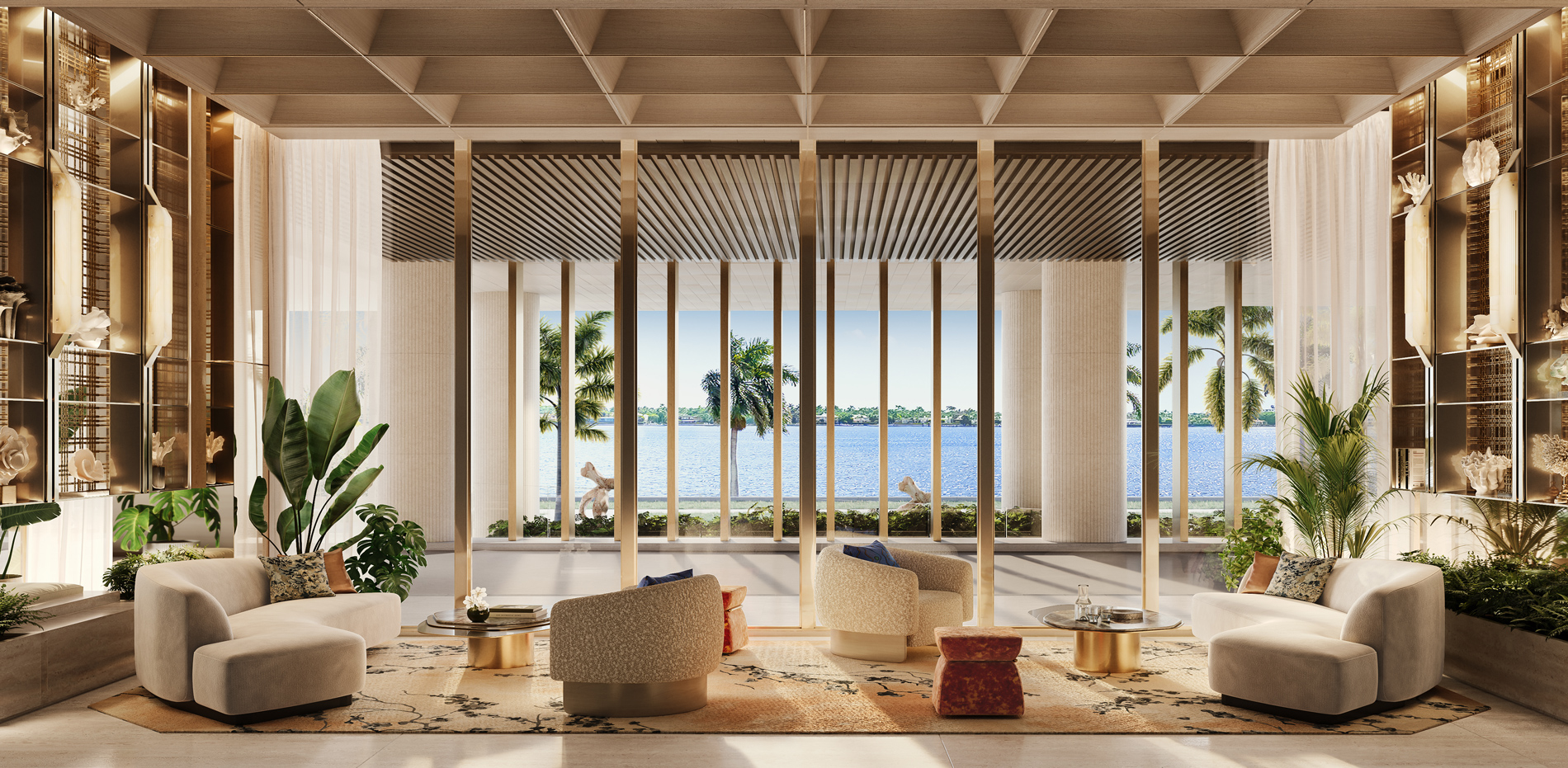 The Ritz-Carlton Residences West Palm Beach lobby