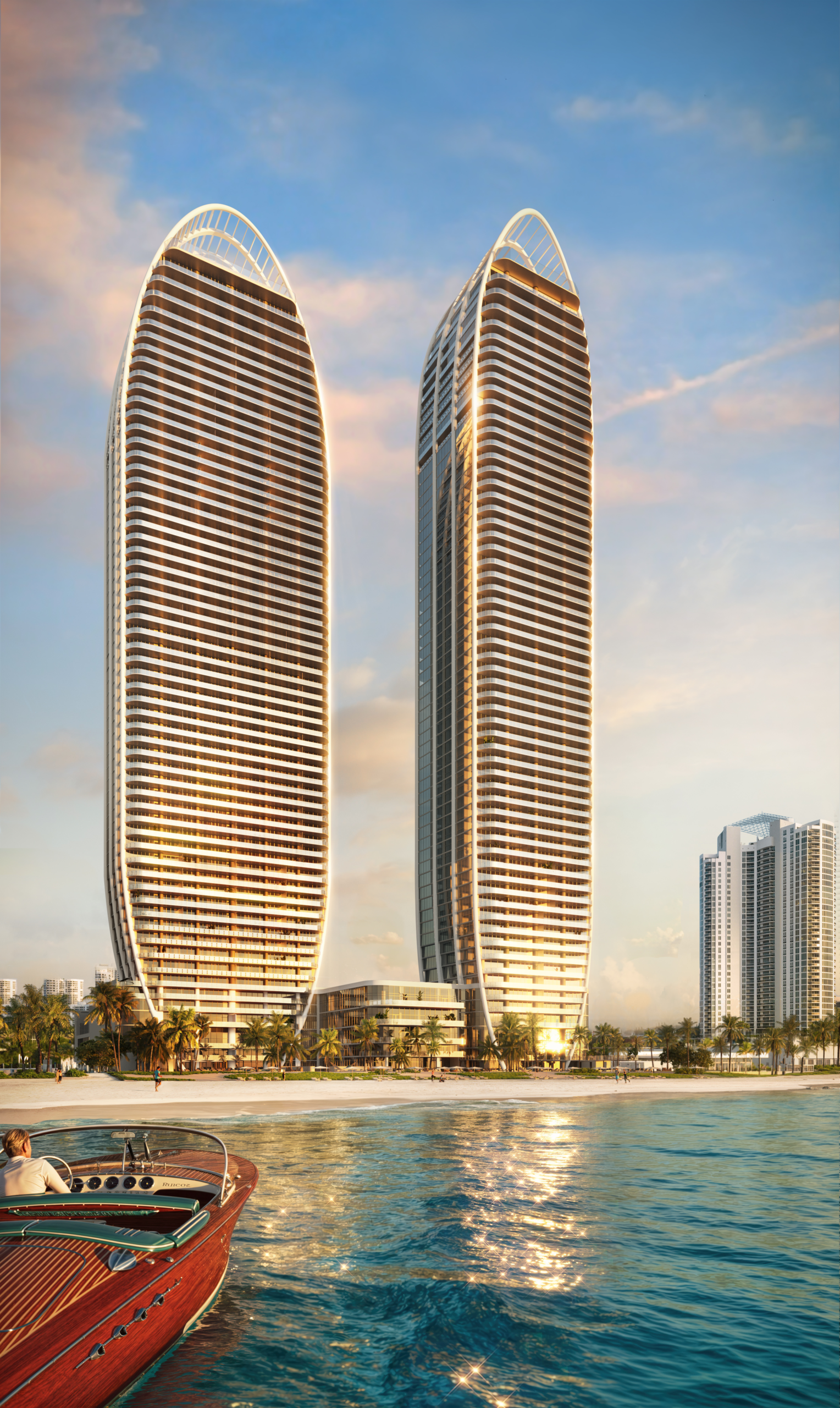 The St. Regis Residences Sunny Isles Beach oceanfront towers