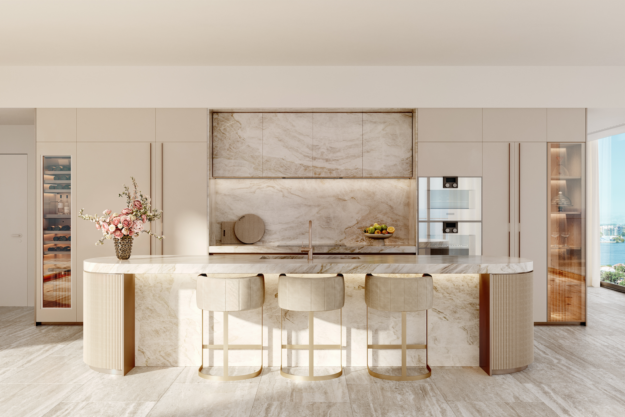 The St. Regis Residences Sunny Isles Beach residence kitchen