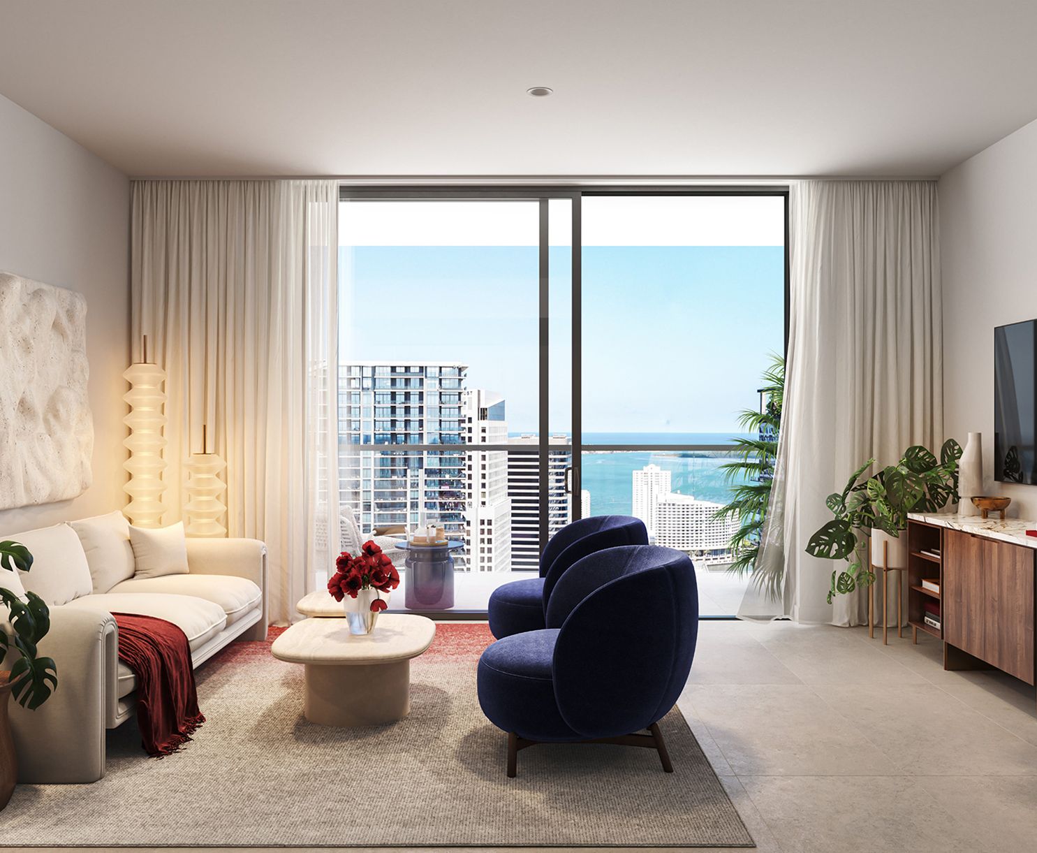 The Standard Residences Brickell – residence living room