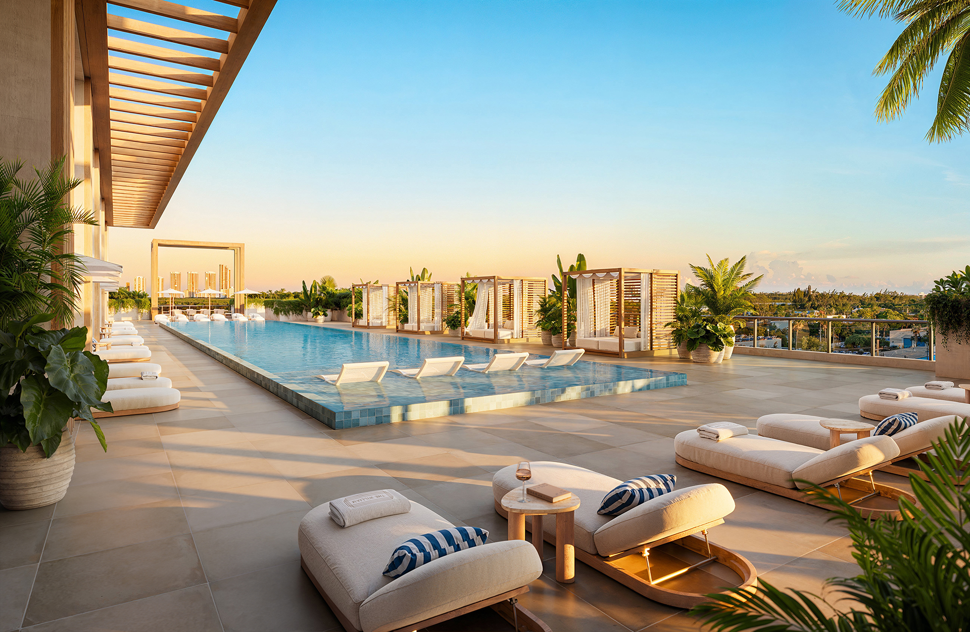 The William pool deck