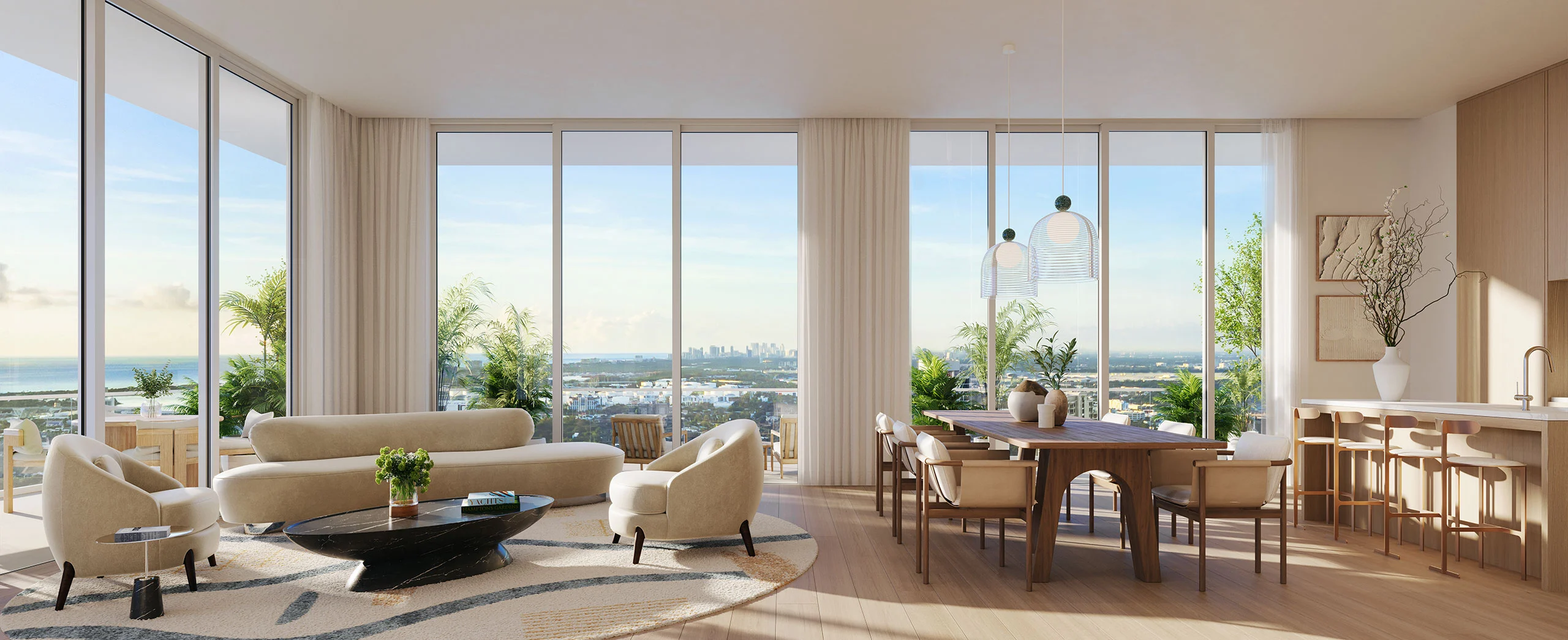 Viceroy Residences Fort Lauderdale living room