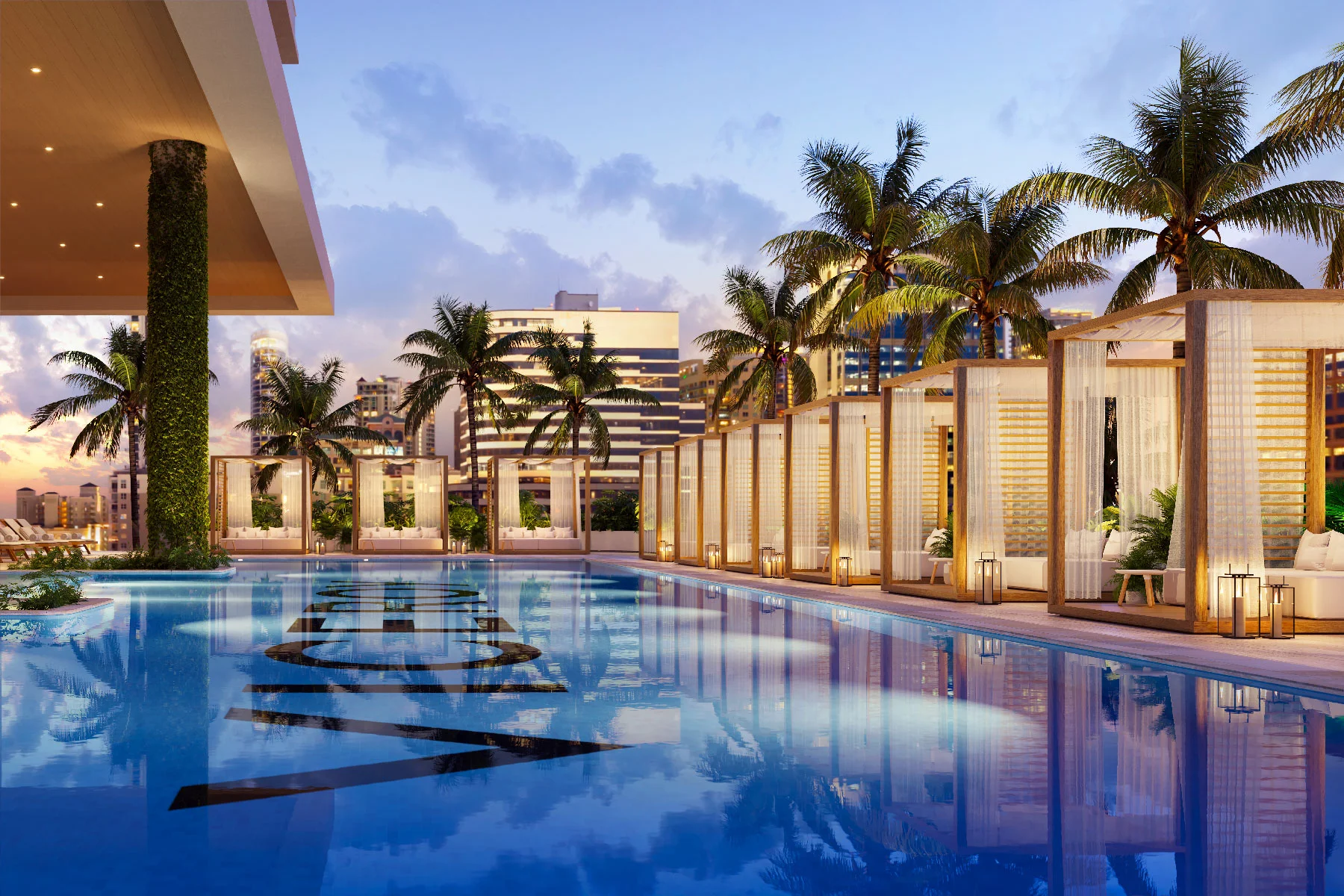 Viceroy Residences Fort Lauderdale pool deck
