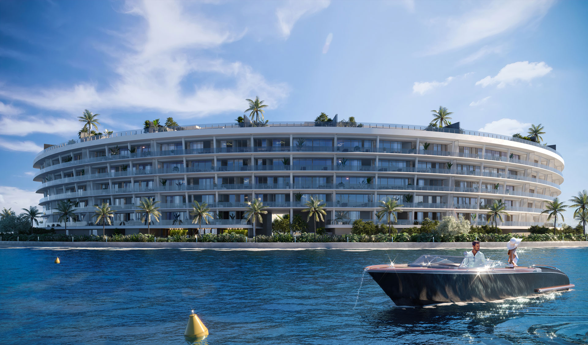 Vita at Grove Isle waterfront building