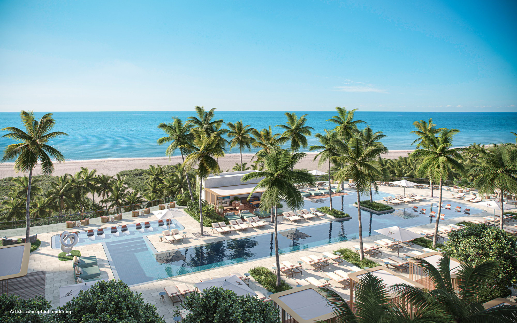 W Pompano Beach pool deck