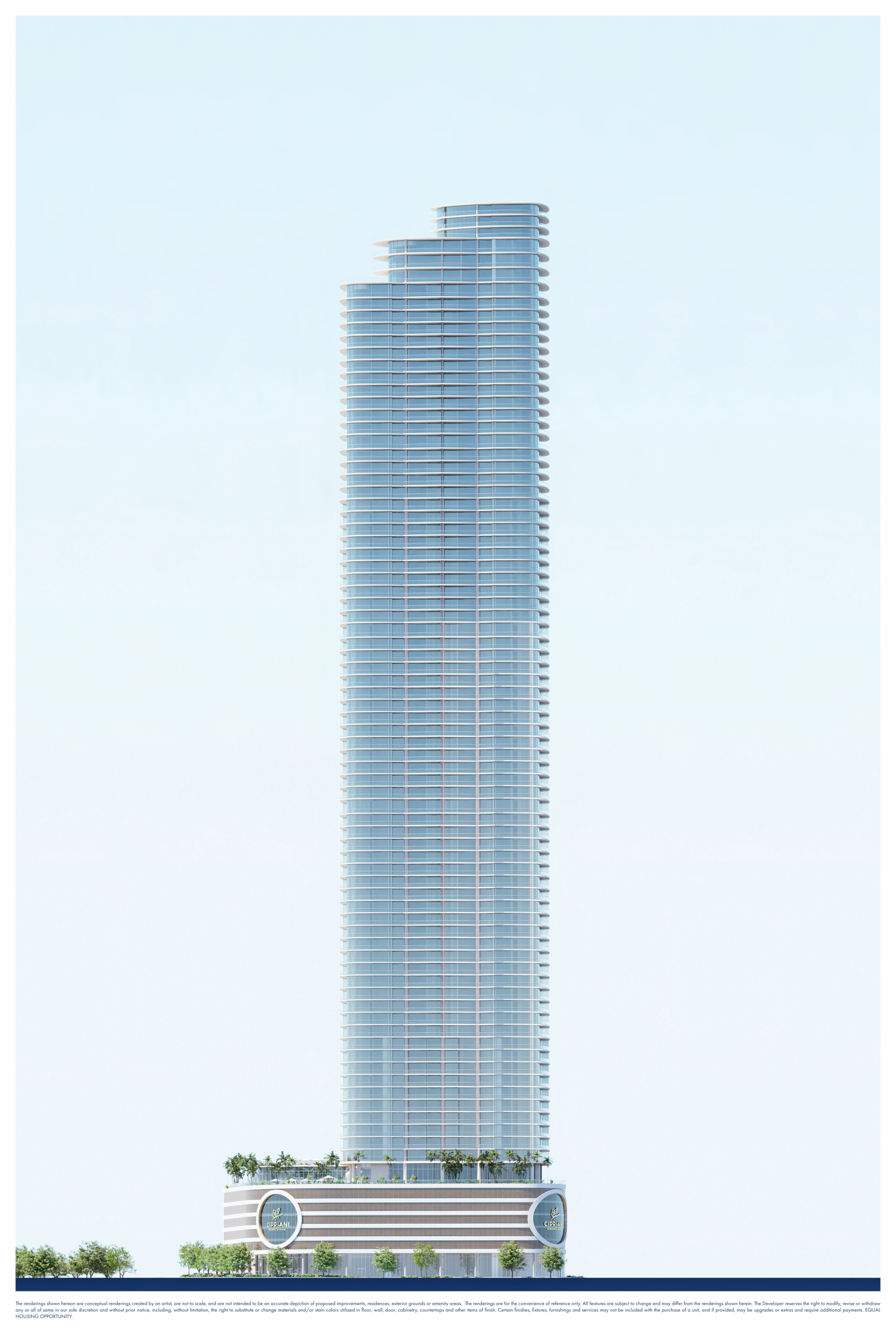Cipriani Residences Miami tower exterior