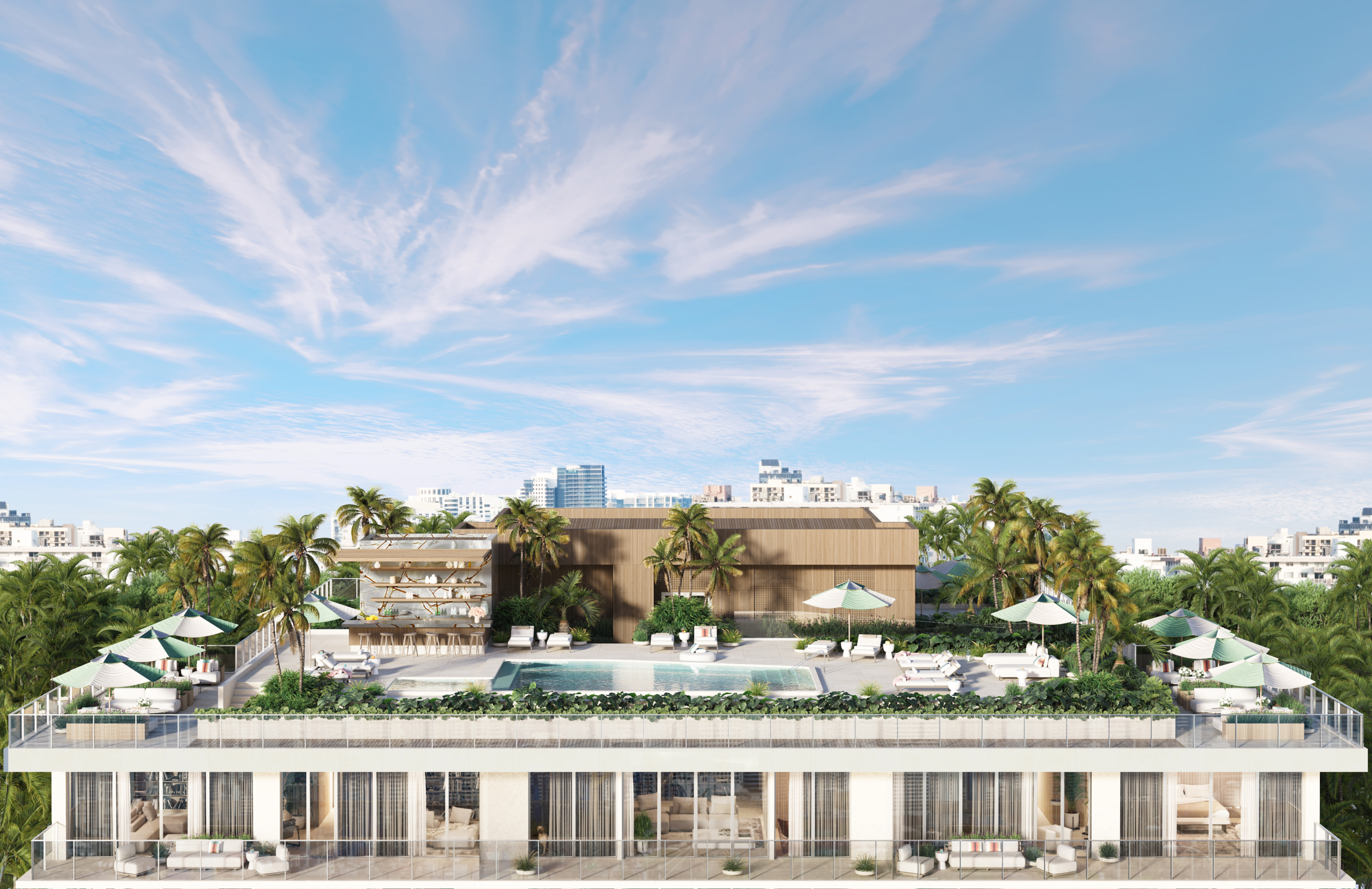 Origin Residences rooftop pool