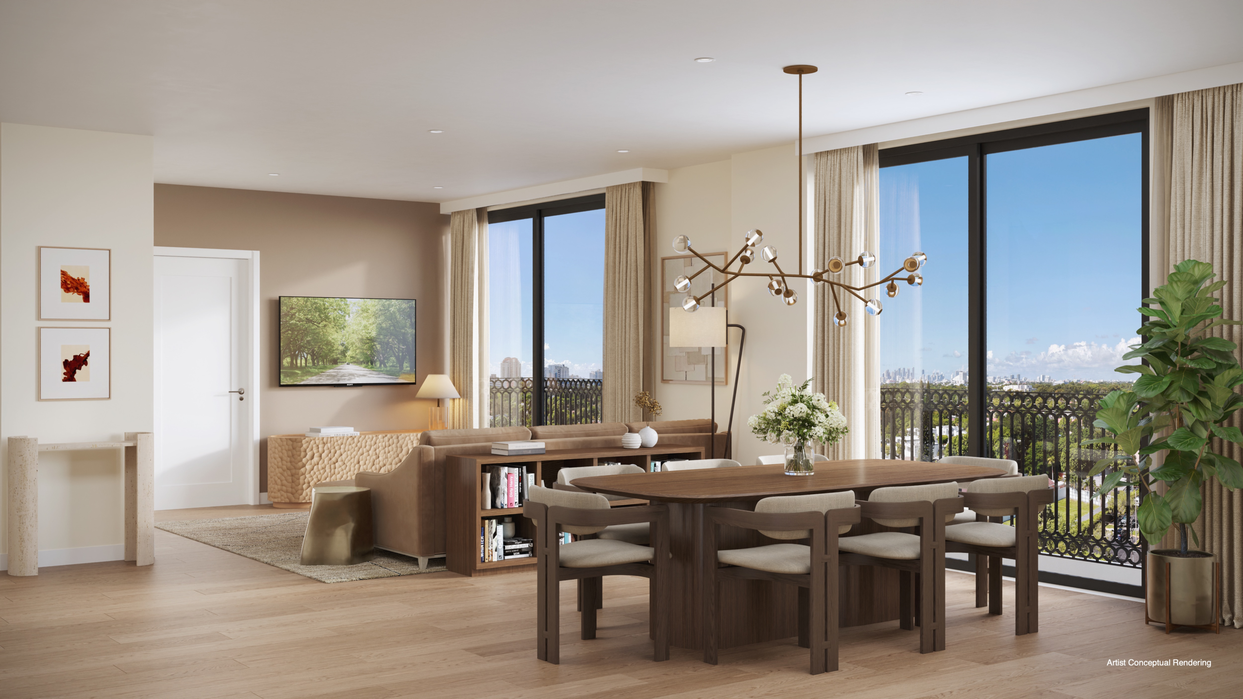 Seventeen Gables residence living room